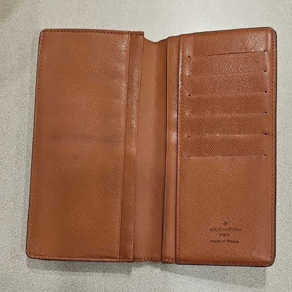 Louis Vuitton Monogram Brown Wallet Vintage Long Wallet Mens - Picture 3 of 9